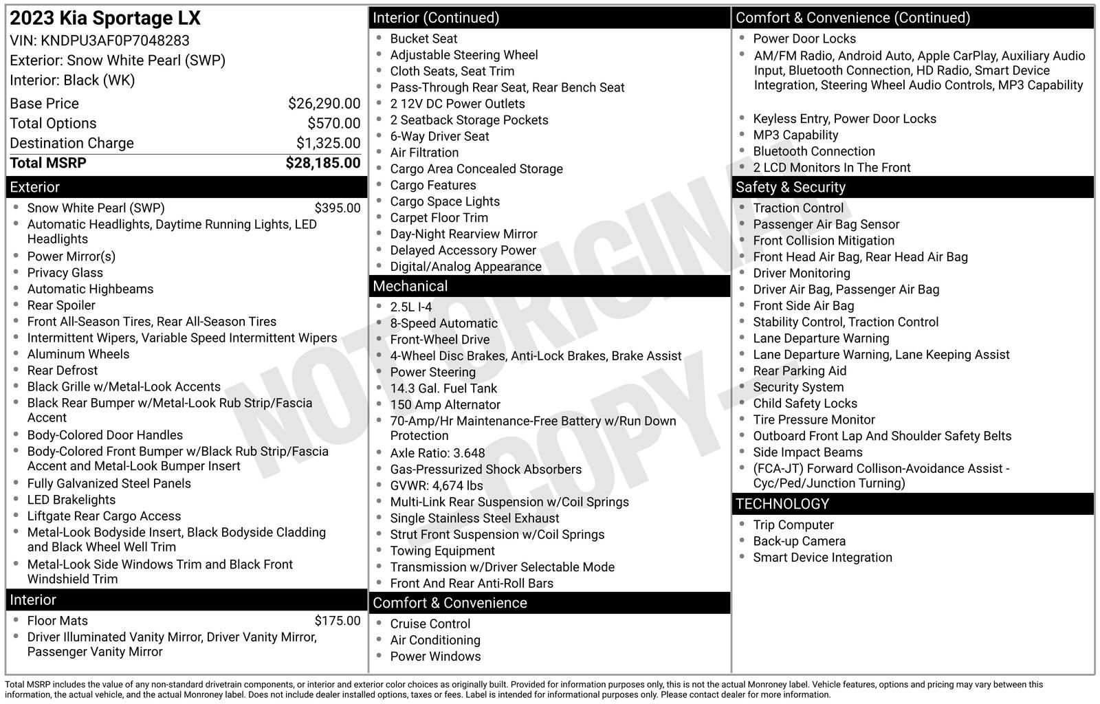 Certified 2023 Kia Sportage LX image 22