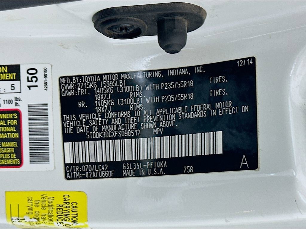 Used 2015 Toyota Sienna XLE Premium image 34