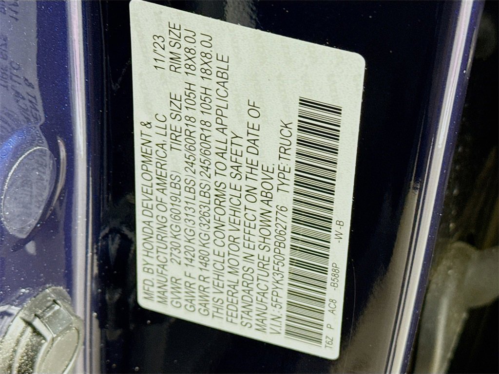 Used 2023 Honda Ridgeline RTL image 31