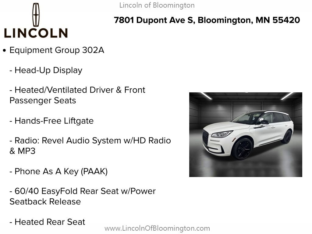 New 2025 Lincoln Corsair Grand Touring w/ Equipment Group 302A image 9