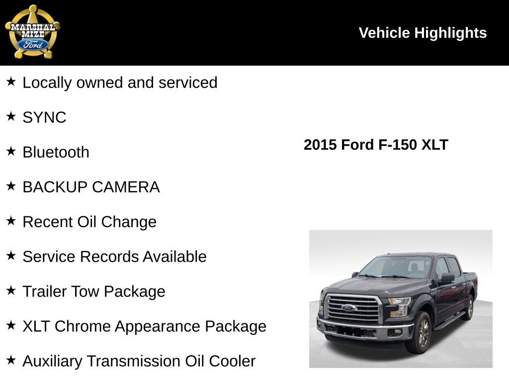 Used 2015 Ford F150 XLT w/ Equipment Group 302A Luxury RWD image 2