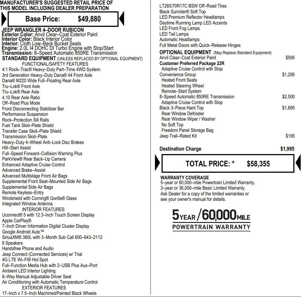New 2026 Jeep Wrangler Unlimited Rubicon image 2