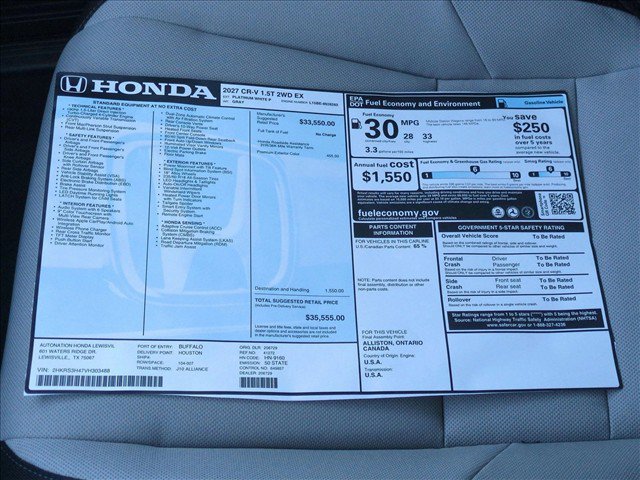 New 2027 Honda CR-V EX image 17