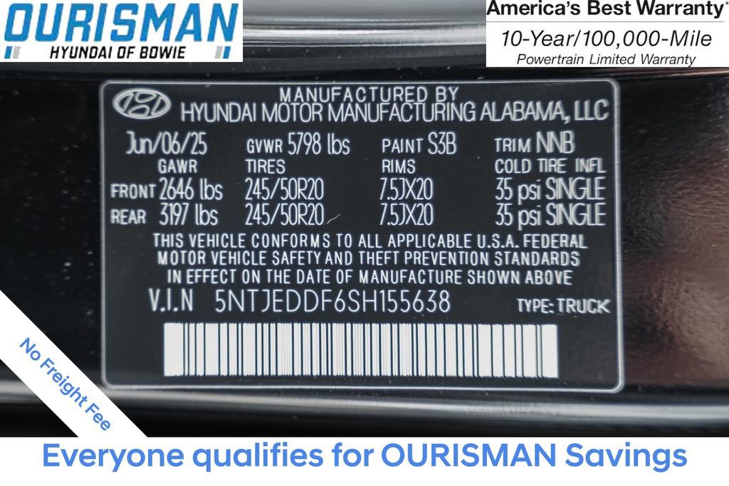 New 2025 Hyundai Santa Cruz Limited image 37