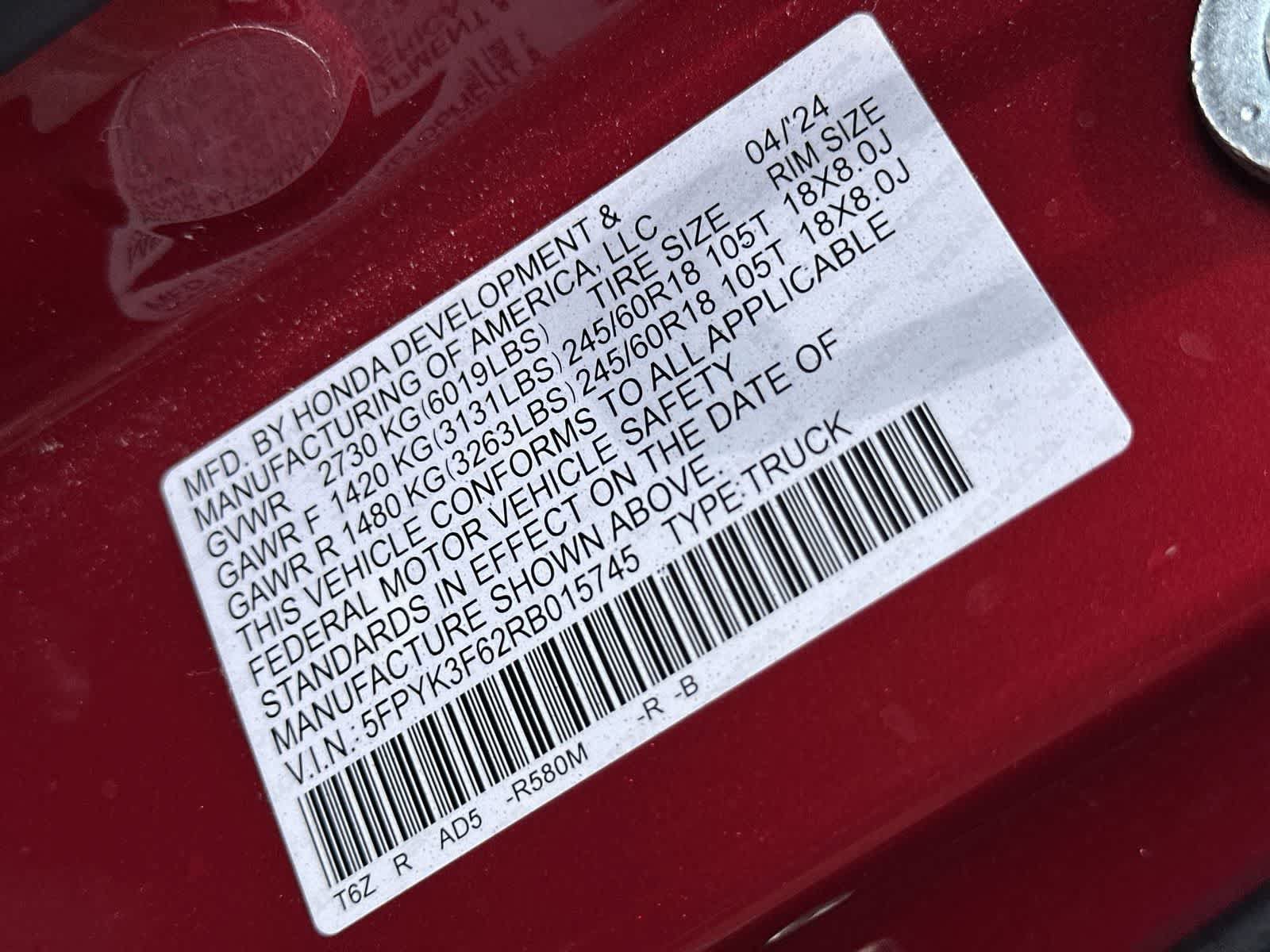 Used 2024 Honda Ridgeline TrailSport image 23