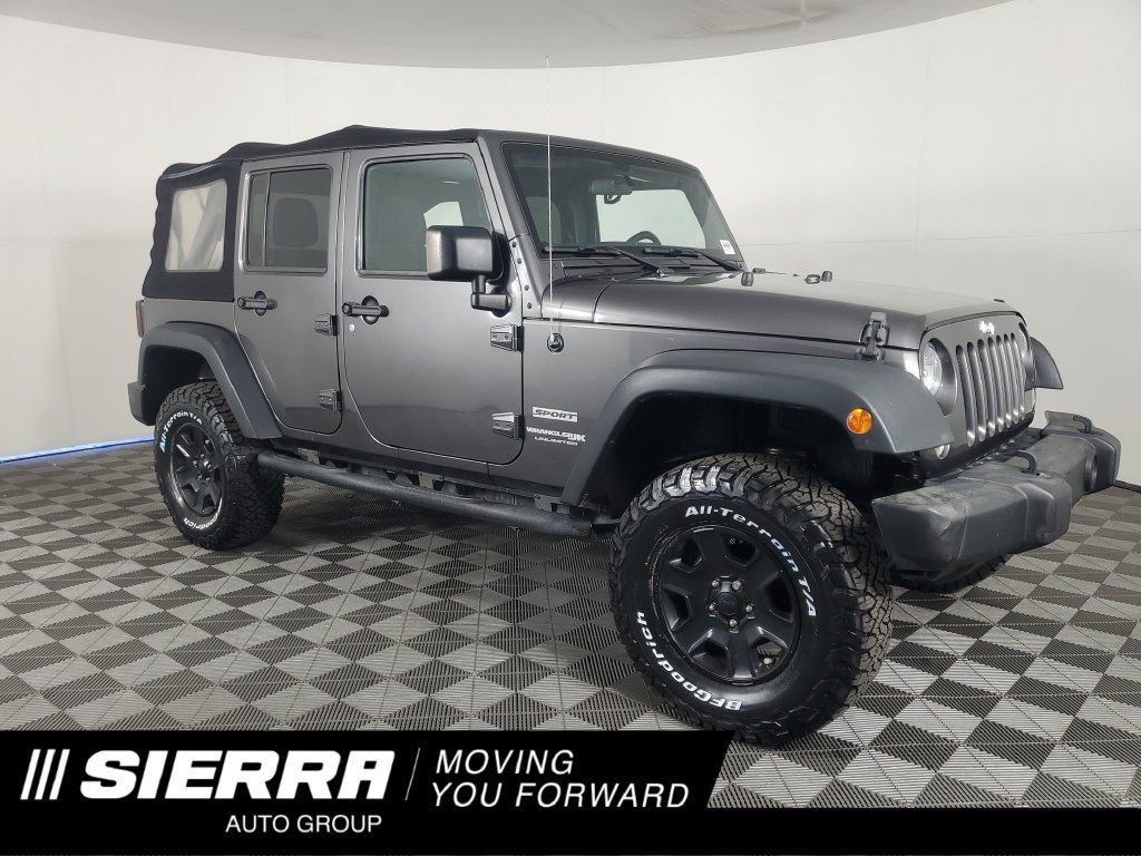 Used 2018 Jeep Wrangler Unlimited Sport w/ Connectivity Group AWD/4WD image 1
