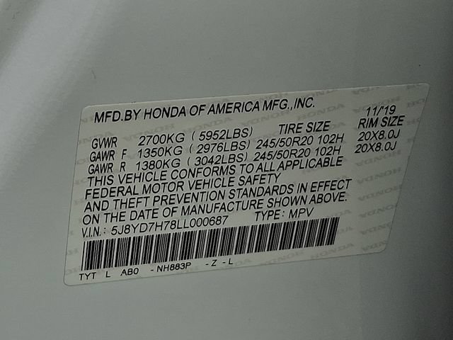 Used 2020 Acura MDX Sport Hybrid w/ Advance Pkg AWD/4WD image 28