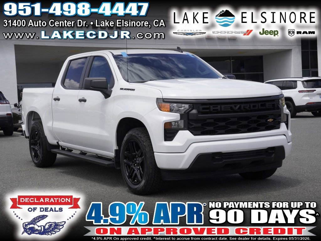 Used 2023 Chevrolet Silverado 1500 Custom w/ LPO, Dark Essentials Package RWD image 1