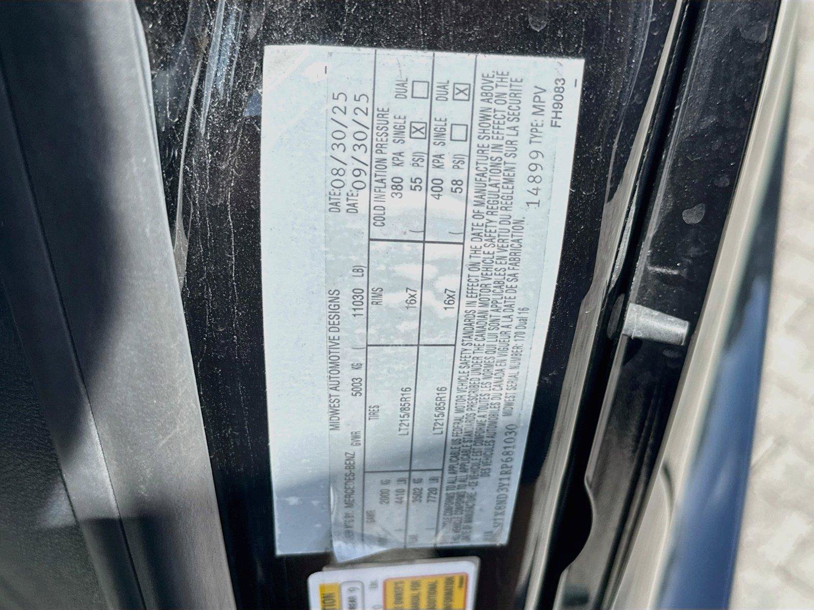 Used 2024 Mercedes-Benz Sprinter 3500 w/ Parking Package image 20