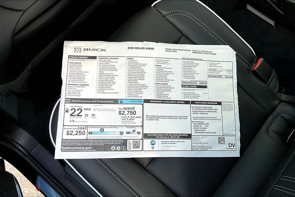 New 2026 Buick Enclave Avenir w/ Super Cruise Package image 13