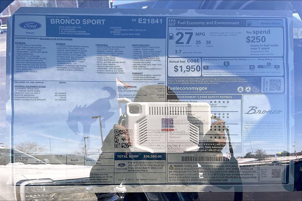 New 2025 Ford Bronco Sport Heritage w/ Convenience Package image 14