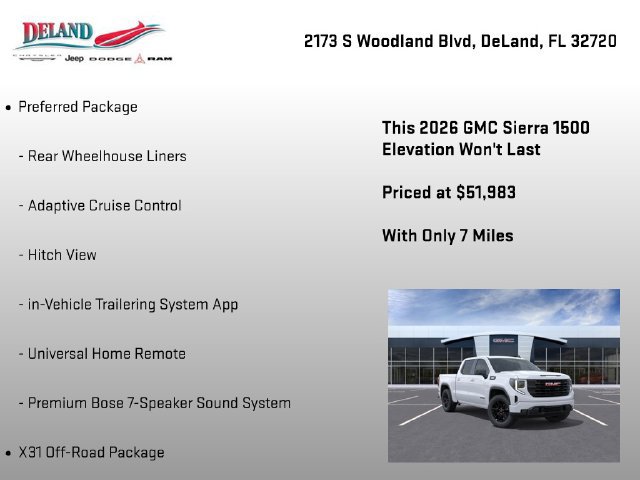 New 2026 GMC Sierra 1500 Elevation w/ Preferred Package AWD/4WD image 35