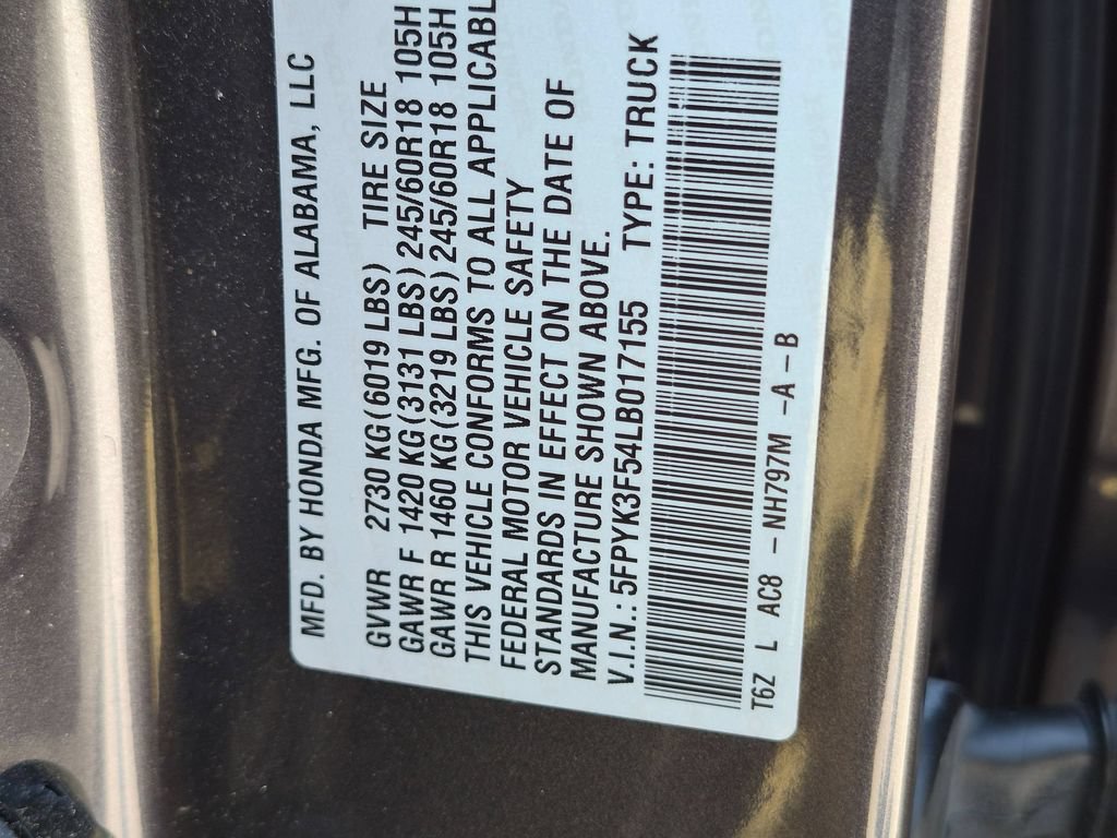Used 2020 Honda Ridgeline RTL image 29