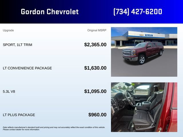 Used 2015 Chevrolet Silverado 1500 LT w/ LT Convenience Package AWD/4WD image 5
