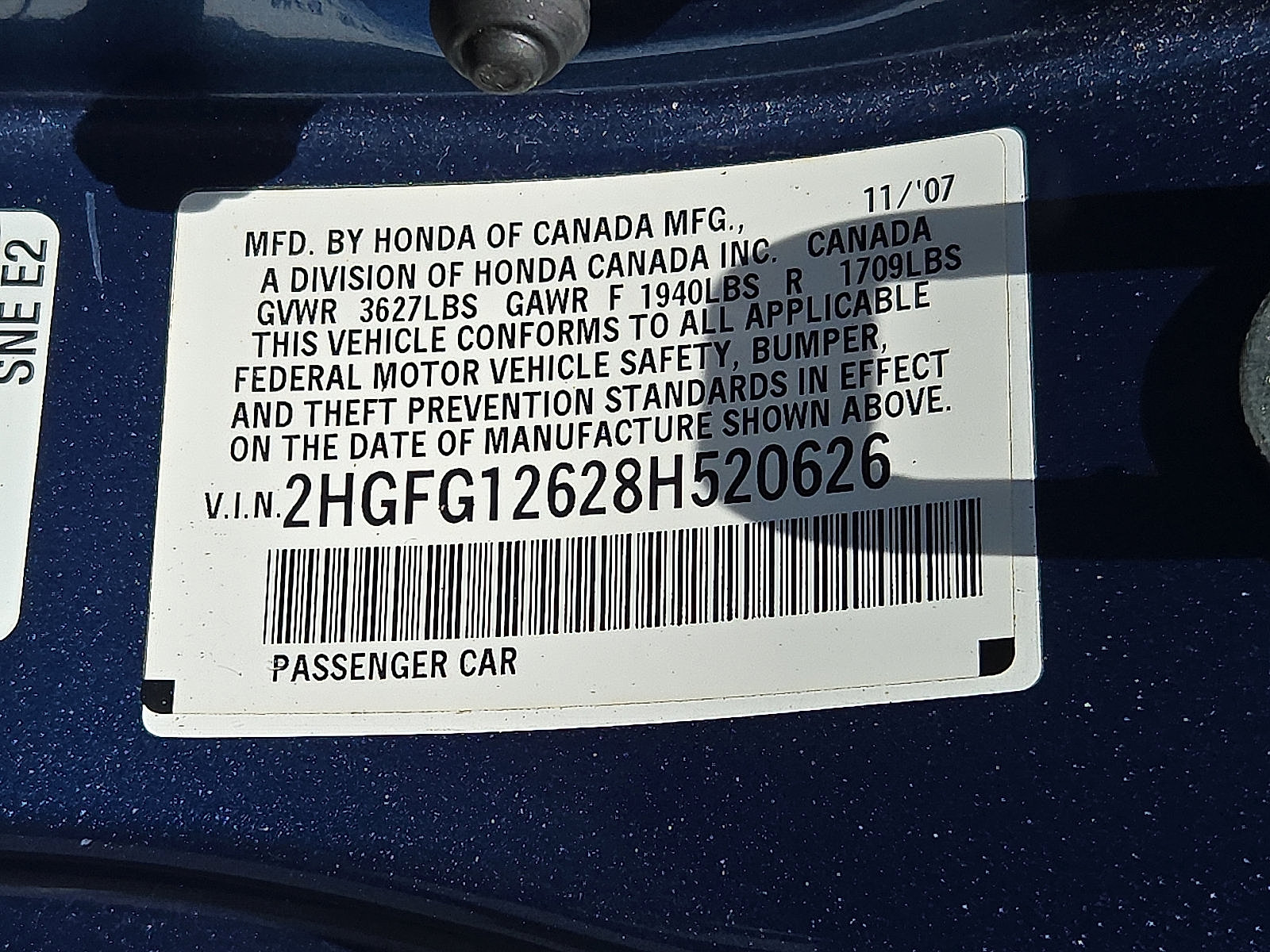 Used 2008 Honda Civic LX image 4