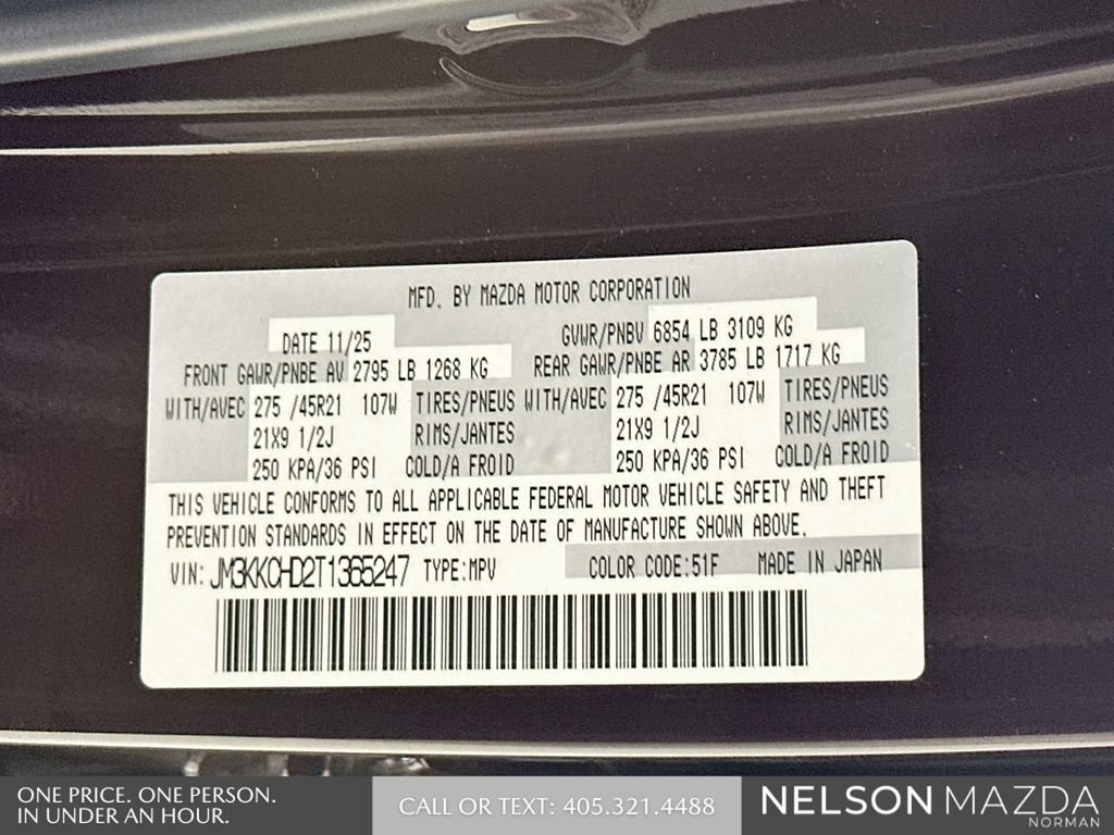 Certified 2026 MAZDA CX-90 3.3 Turbo w/ Premium Sport Pkg AWD/4WD image 35