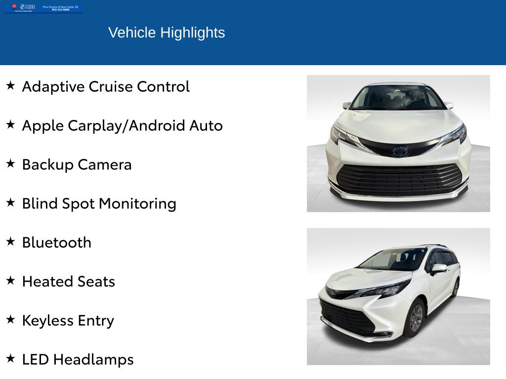Used 2022 Toyota Sienna XLE FWD image 2