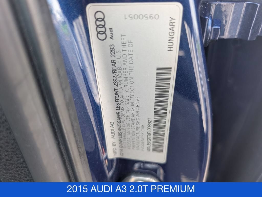 Used 2015 Audi A3 2.0T Premium w/ Audi MMI Navigation Plus AWD/4WD image 32