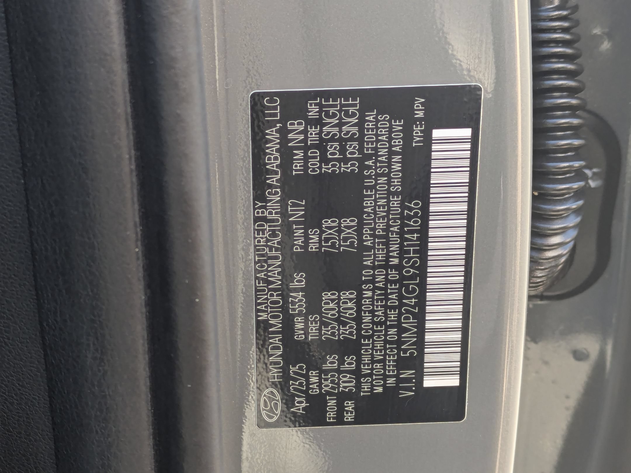 Certified 2025 Hyundai Santa Fe SEL FWD image 32