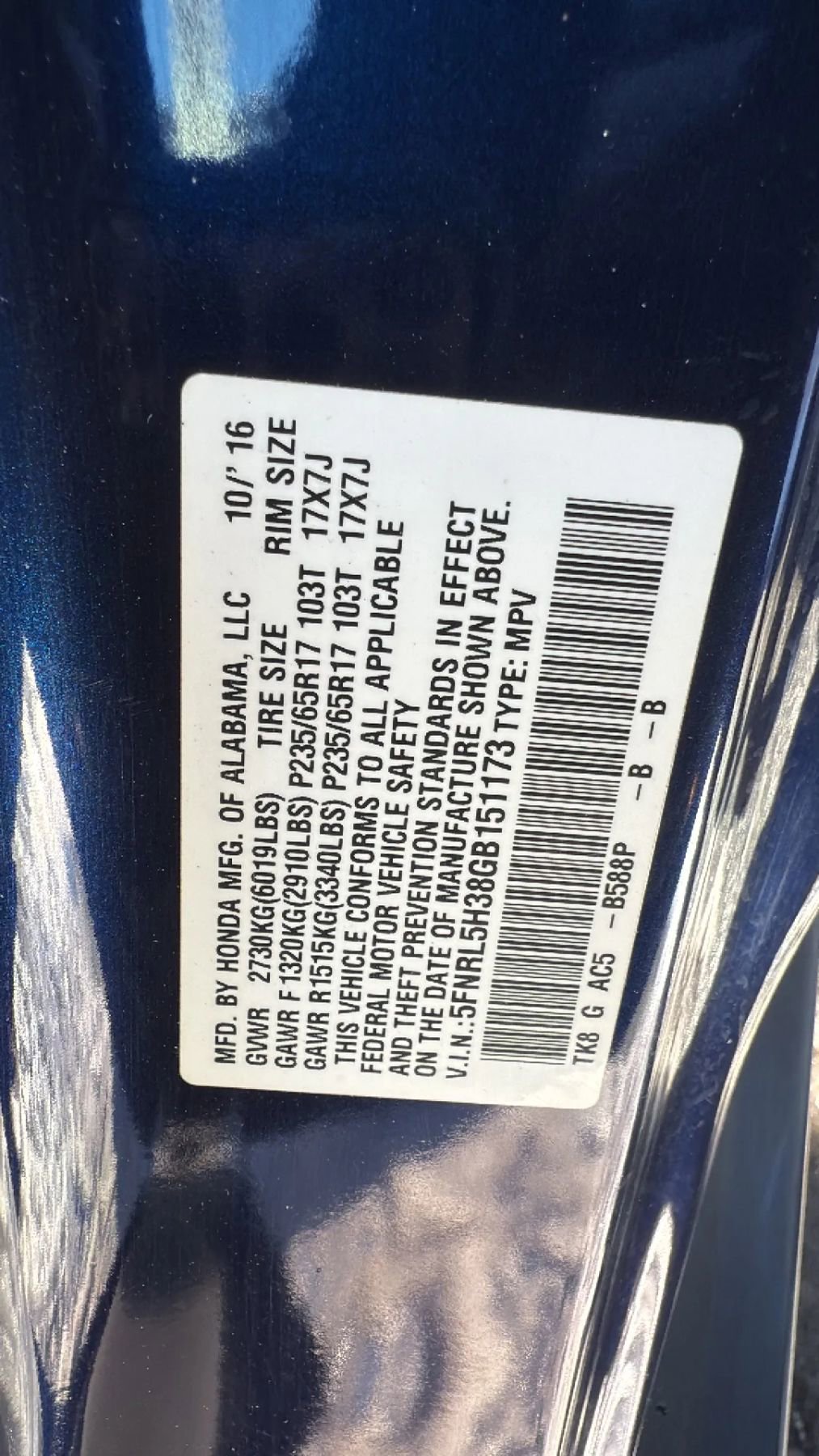 Used 2016 Honda Odyssey SE image 33