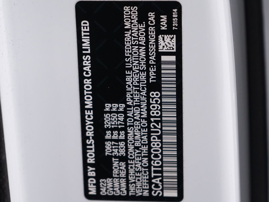 Certified 2023 Rolls-Royce Phantom Sedan RWD image 59