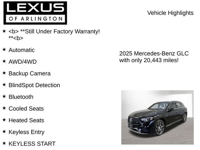 Used 2025 Mercedes-Benz GLC 43 AMG 4MATIC image 7