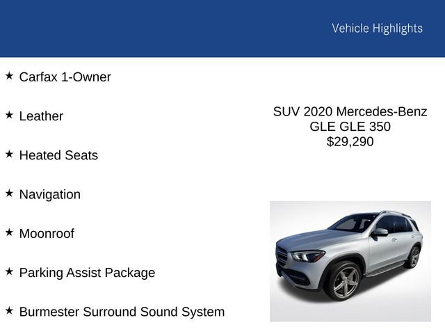 Used 2020 Mercedes-Benz GLE 350 4MATIC image 2