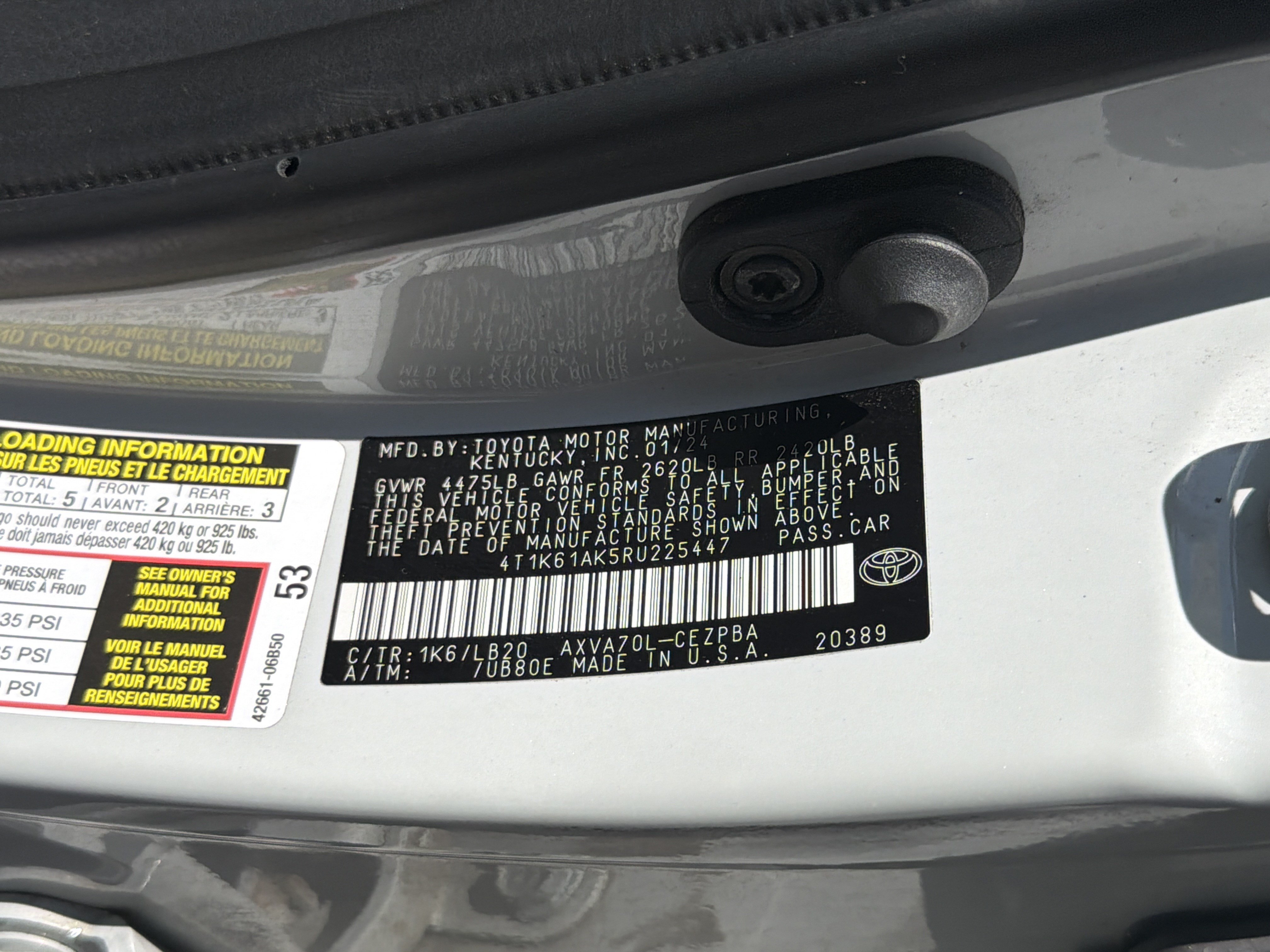 Certified 2024 Toyota Camry XSE FWD image 30