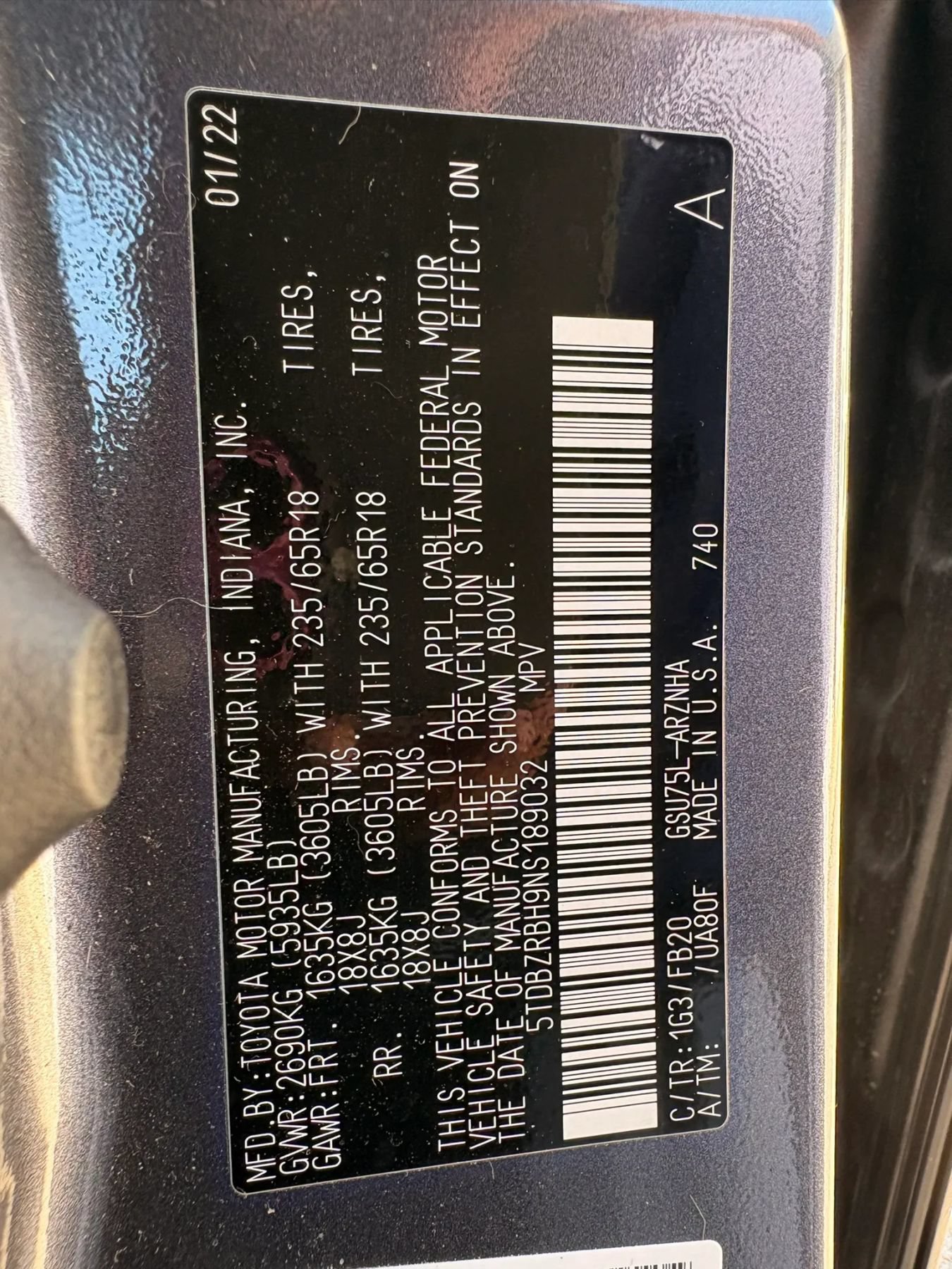Used 2022 Toyota Highlander LE AWD/4WD image 33