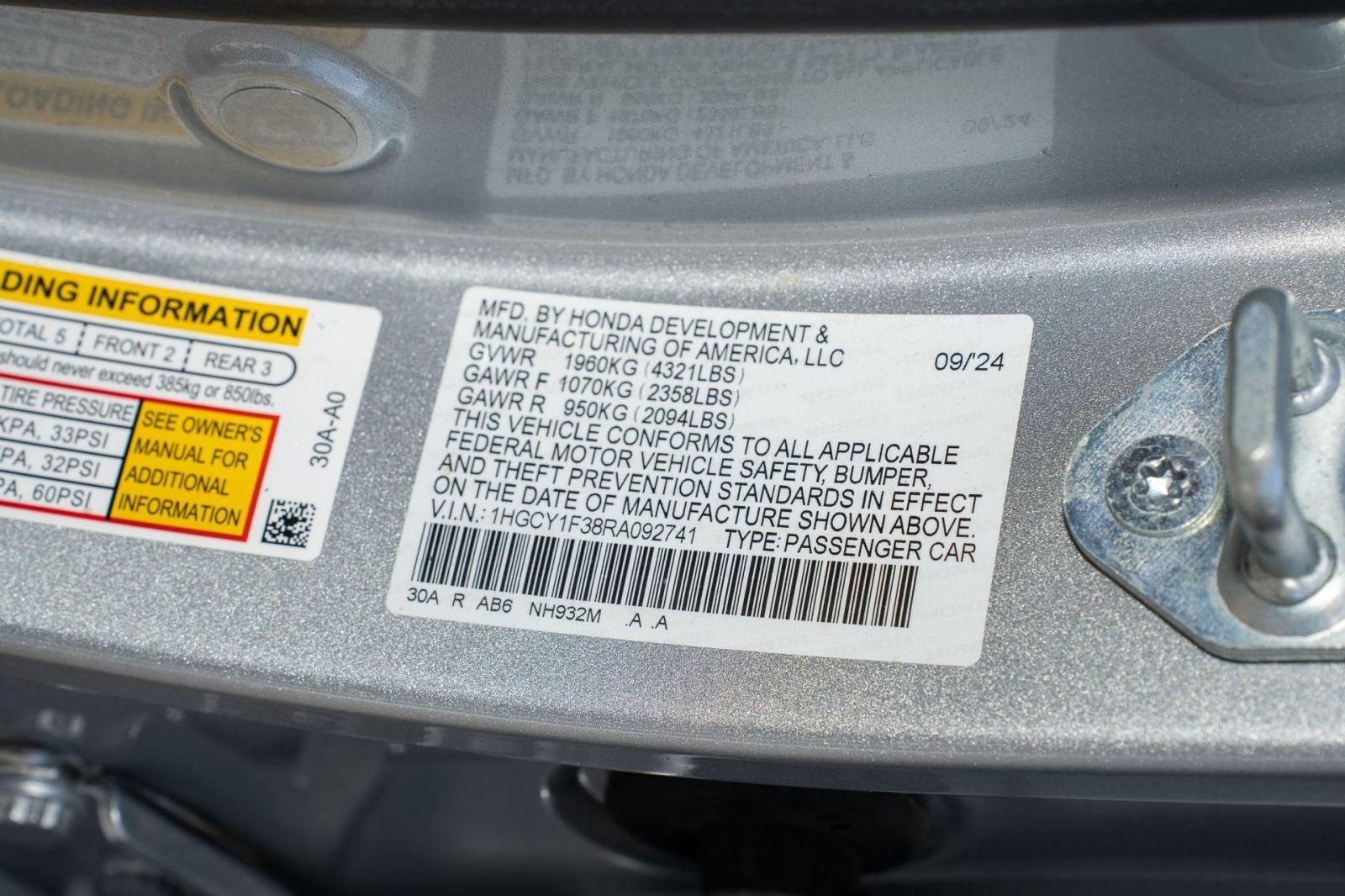 Certified 2024 Honda Accord EX image 36