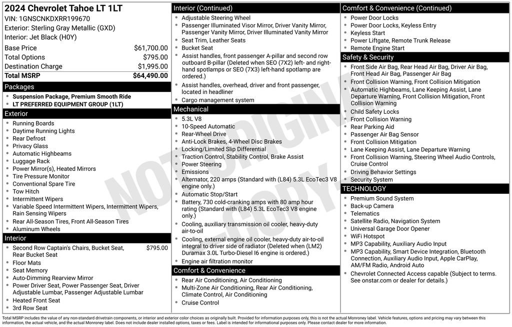 Used 2024 Chevrolet Tahoe LT RWD image 6