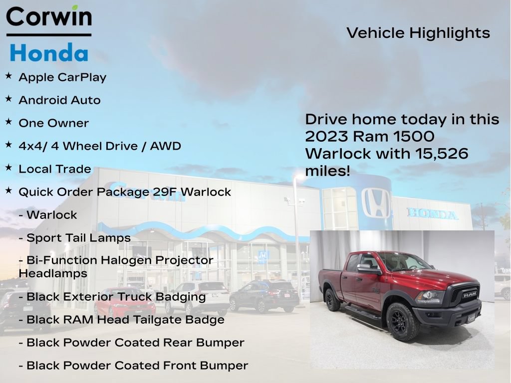 Used 2023 RAM 1500 Warlock w/ Trailer & Traction Group AWD/4WD image 7