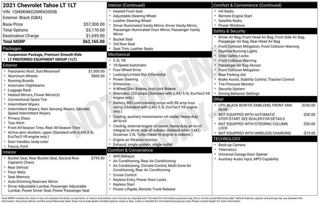 Used 2021 Chevrolet Tahoe LT image 7