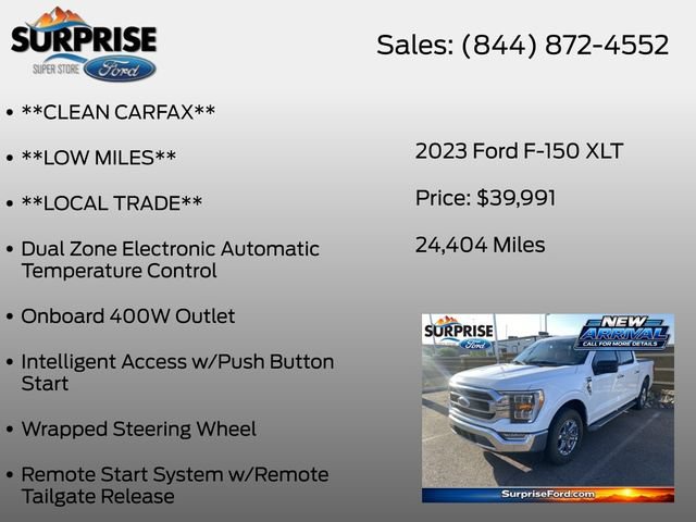 Used 2023 Ford F150 XLT w/ Equipment Group 302A High RWD image 17