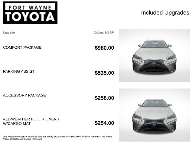 Used 2019 Lexus NX 300 AWD w/ Comfort Package image 4