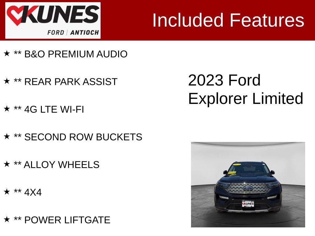 Certified 2023 Ford Explorer Limited AWD/4WD image 4