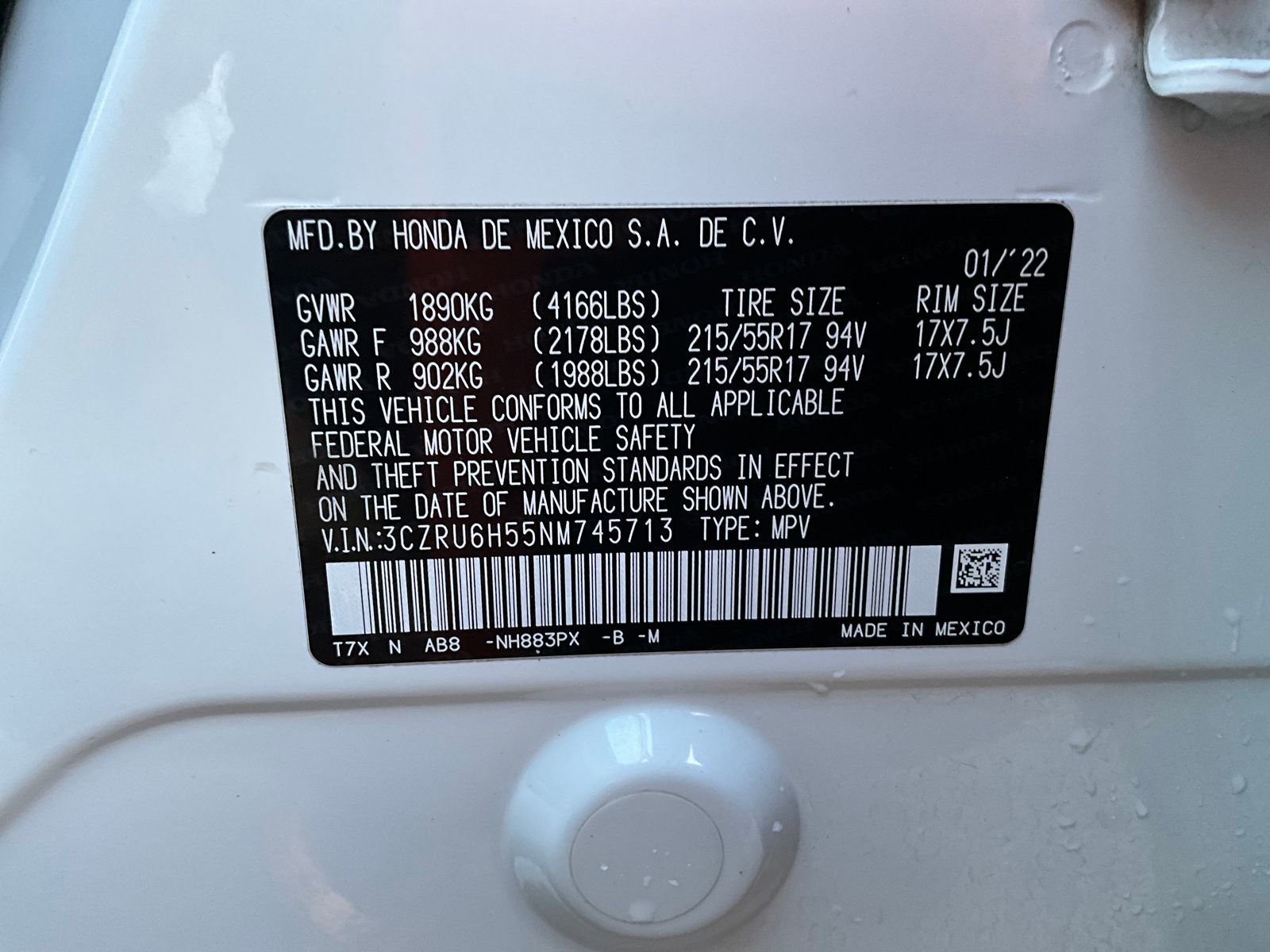 Used 2022 Honda HR-V EX image 30