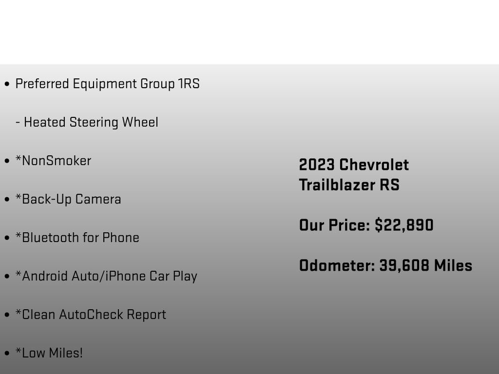 Used 2023 Chevrolet TrailBlazer RS FWD image 6