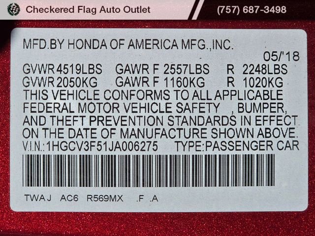 Used 2018 Honda Accord EX-L image 52
