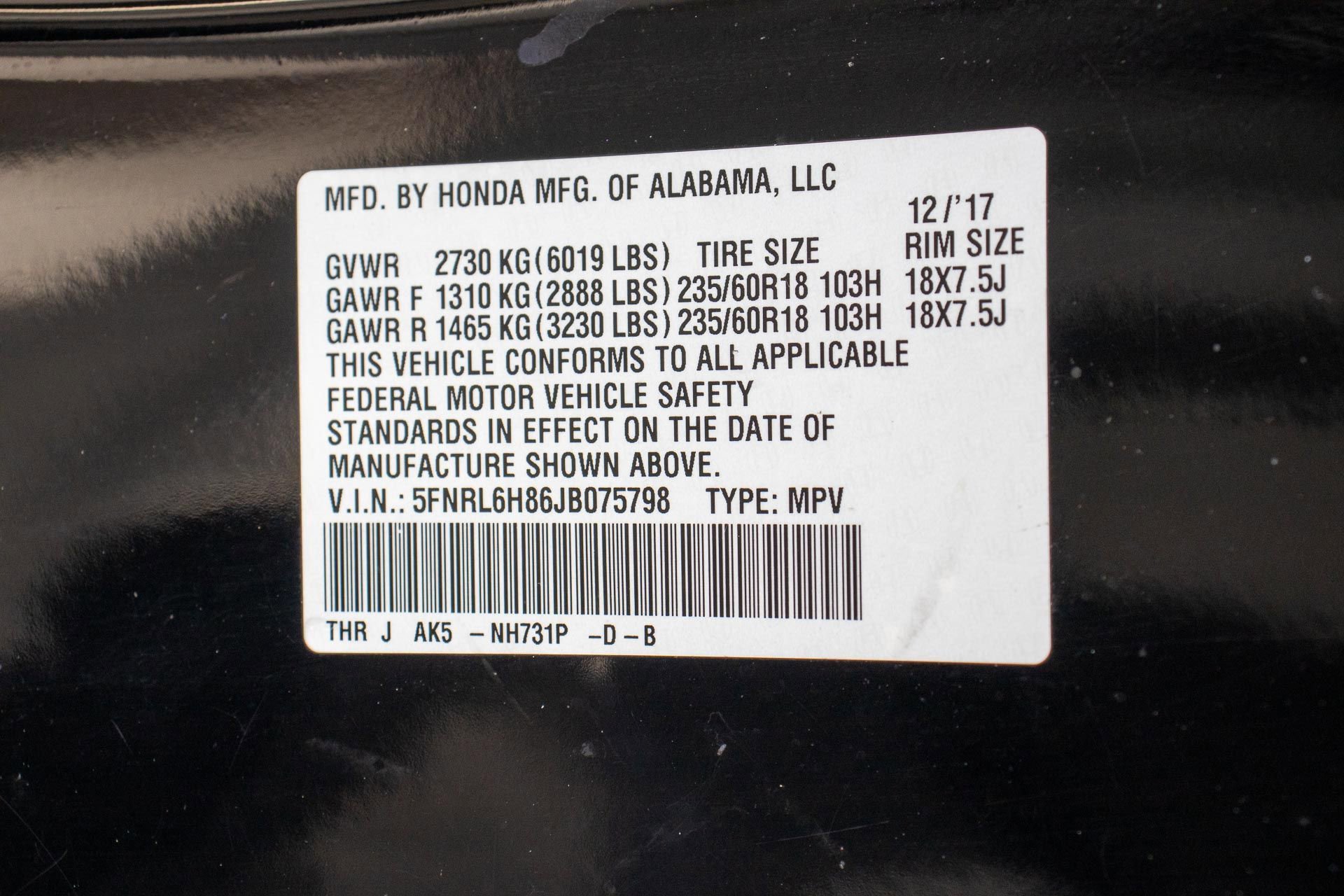 Used 2018 Honda Odyssey Touring image 37