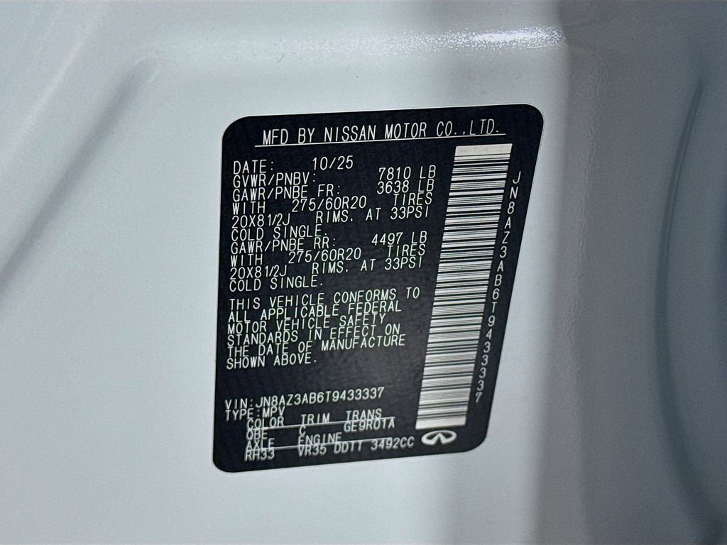 Certified 2026 INFINITI QX80 Pure w/ Cargo Package image 44