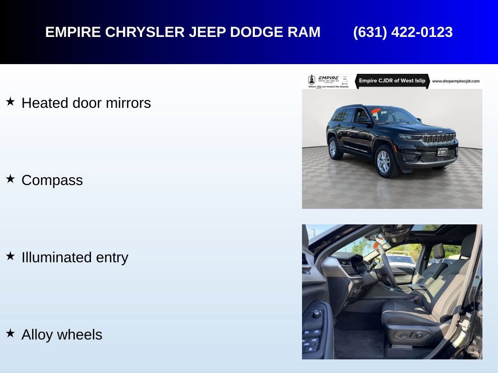 Used 2025 Jeep Grand Cherokee Laredo X w/ Luxury Tech Group I AWD/4WD image 10