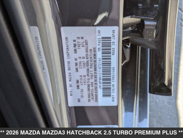 New 2026 MAZDA MAZDA3 Hatchback w/Premium Plus Pkg AWD/4WD image 15