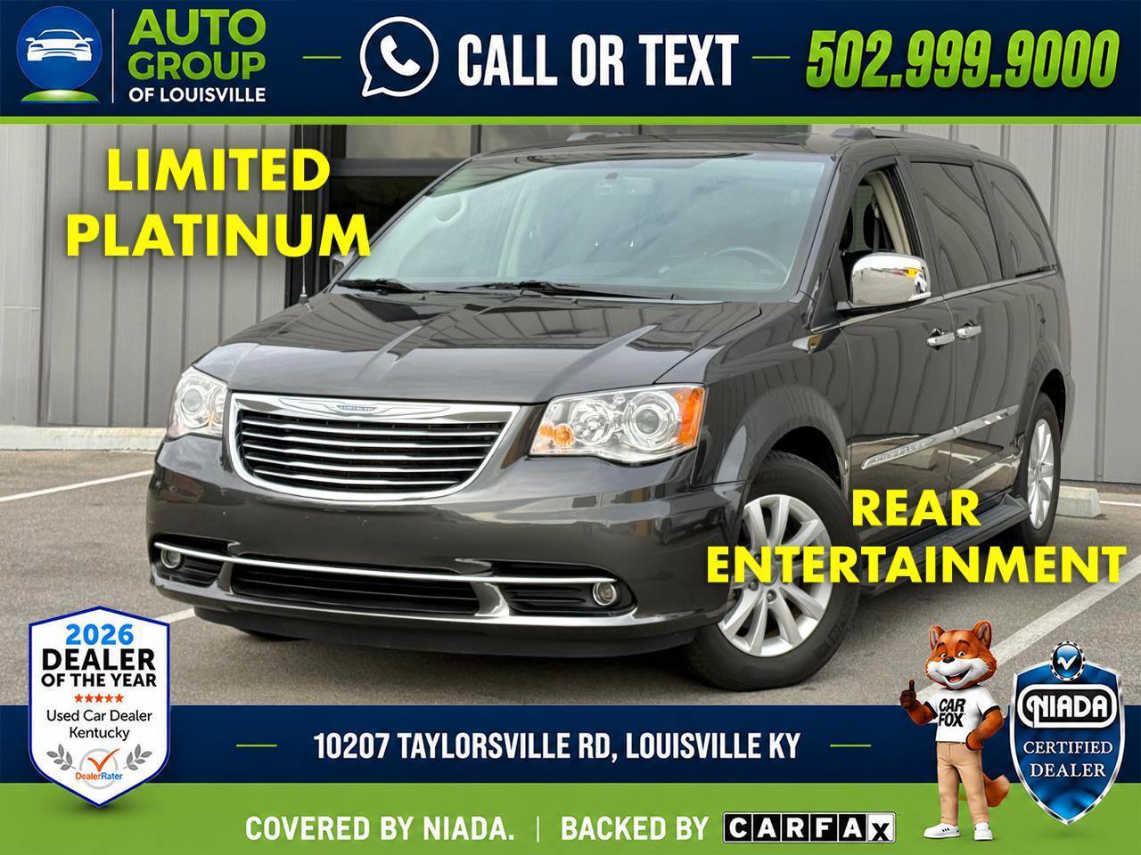 Used 2016 Chrysler Town & Country Limited Platinum w/ Trailer Tow Group
