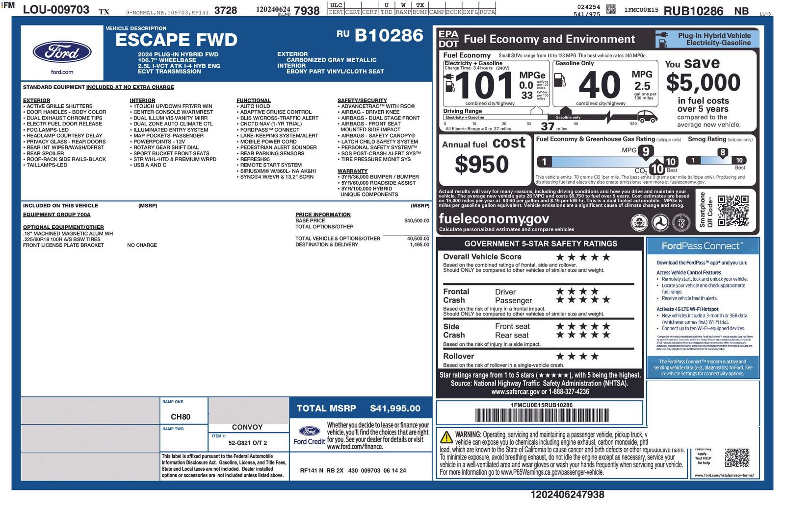 Used 2024 Ford Escape SE FWD image 28