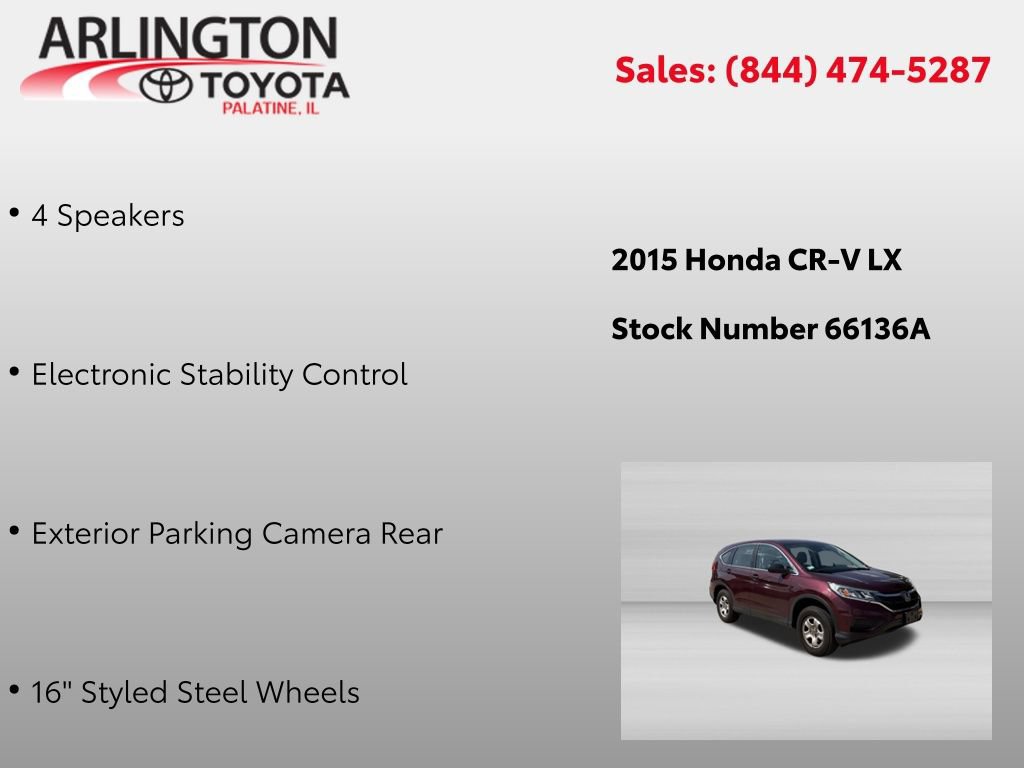 Used 2015 Honda CR-V LX image 2