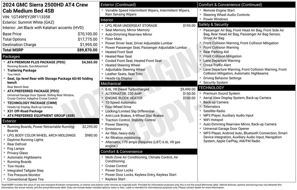Used 2024 GMC Sierra 2500 AT4 w/ AT4 Premium Plus Package AWD/4WD image 5