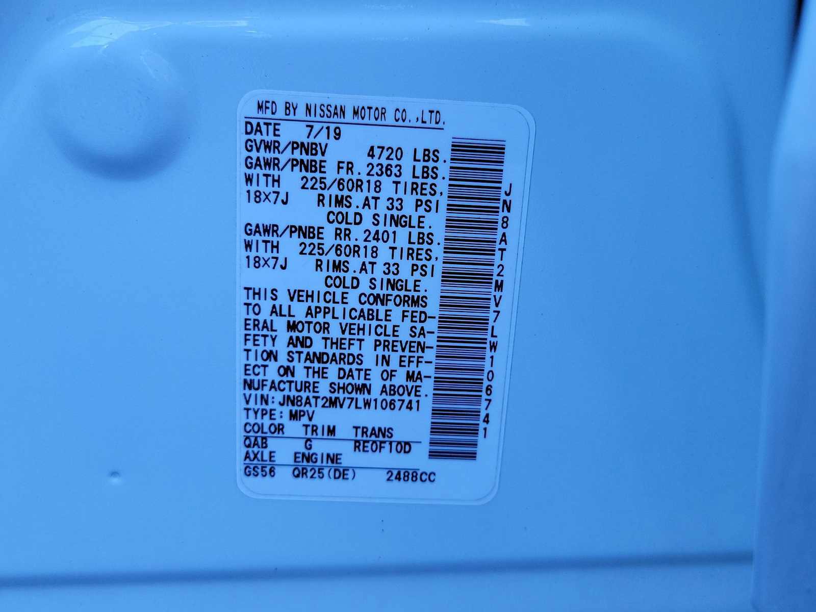 Used 2020 Nissan Rogue SV w/ Sun & Sound Touring Package image 32