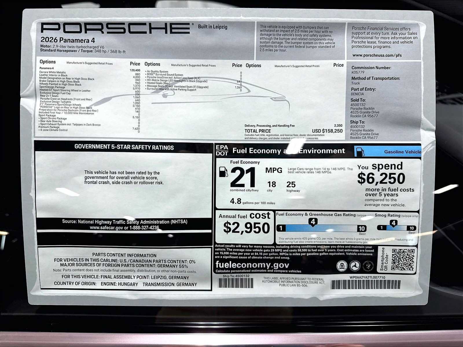 New 2026 Porsche Panamera 4 AWD/4WD image 30