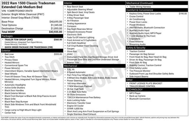 Used 2022 RAM 1500 Tradesman w/ Trailer Tow Group AWD/4WD image 31